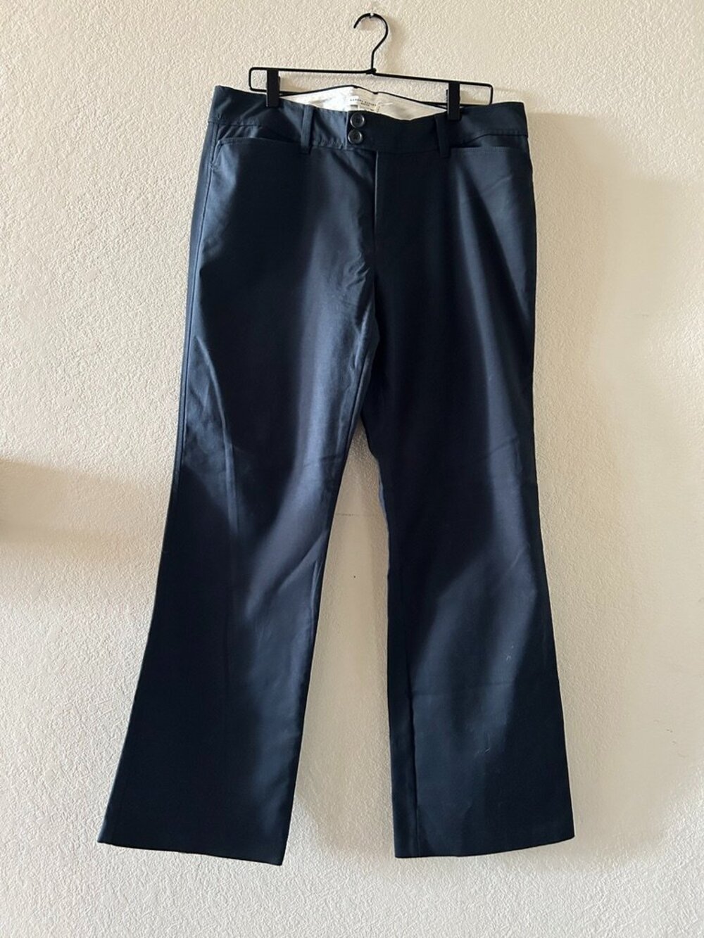 NEW Banana Republic Martin Straight Leg Black Dress Pants Size 14W